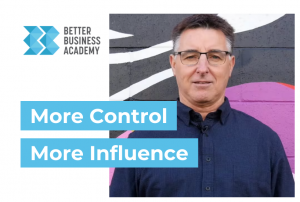 Geoff Knox talking about more control more influence in business